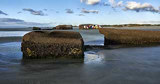 Tréguennec - Blockhaus sur la plage de Kermabec