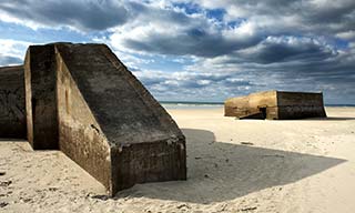Tréguennec - Blockhaus sur la plage de Kermabec
