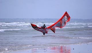 Kitesurfing à la Torche 