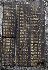 Yves Bourdon - Monument aux morts à Plozévet 